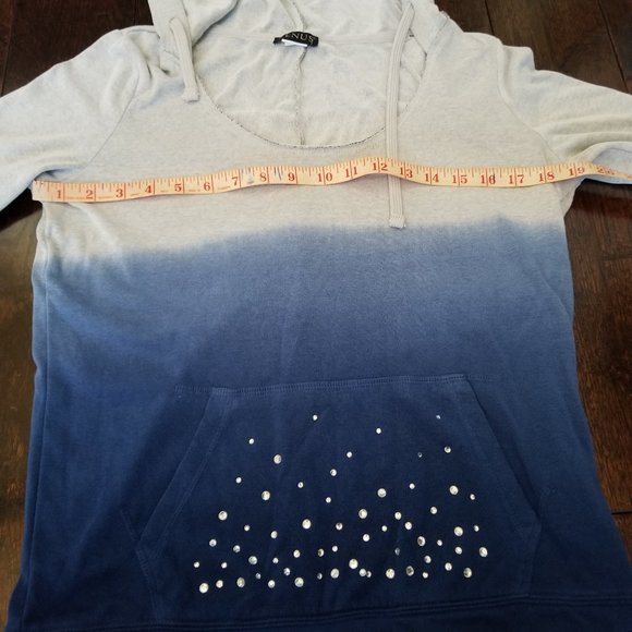 VENUS Blue and Grey Hoodie - Picture 11 of 11